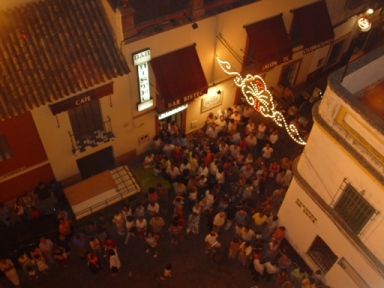  Vista panorámica desde la torre durante el acto